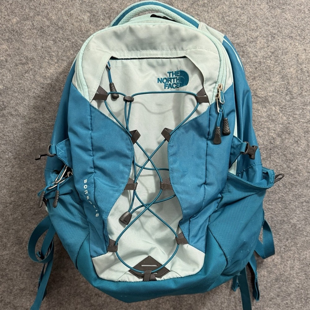 The North Face Borealis Backpack NF0A3KV4 Teal Aqua Blue Hiking Laptop Bag